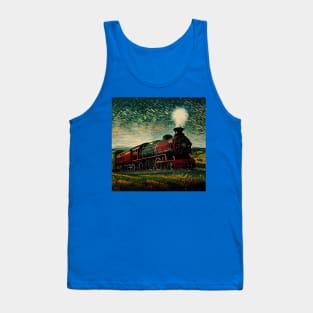Starry Night Wizarding Express Train Tank Top